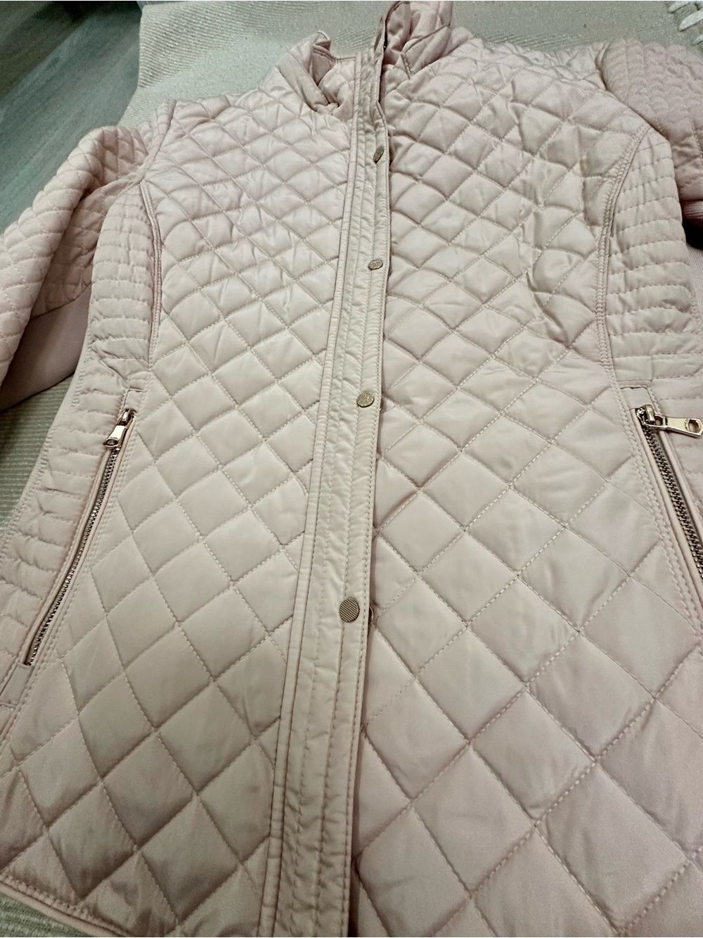 CK Women's Quilted Pink Jacket